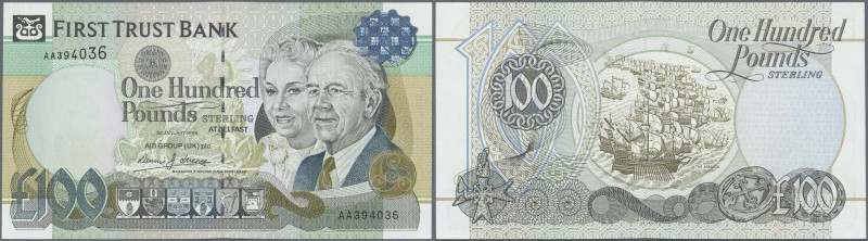 Northern Ireland: First Trust Bank 100 Pounds 1998 P. 139 in condition: UNC.