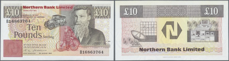 Northern Ireland: Northern Bank Limited 10 Pounds 1990 P. 194a in condition: UNC...