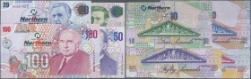 Northern Ireland: set of 4 notes containing 10, 20, 50 and 100 Pounds 2005 P. 206-209, all in condition: UNC. (4 pcs)