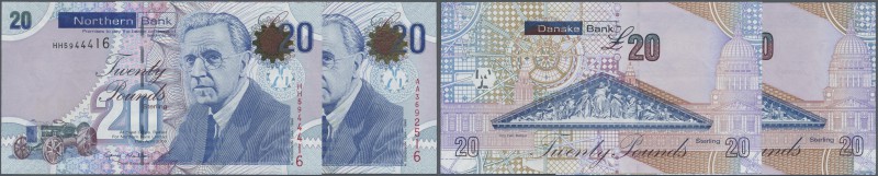 Northern Ireland: set of 2 notes Danske Bank 20 Pounds 2012 P. 213, in condition...