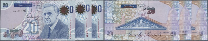 Northern Ireland: set of 3 notes 20 Pounds 2011 P. 211 in condition: UNC. (3 pcs...