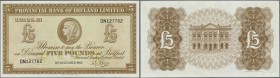 Northern Ireland: Provincial Bank of Ireland 5 Pounds 1965 P. 244, light handling in paper but no strong folds, condition: XF+.