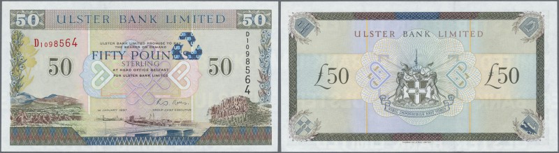 Northern Ireland: Ulster Bank Ltd. 50 Pounds 1997 P. 338 in condition: UNC.