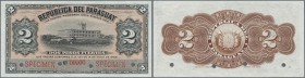 Paraguay: Caja de Conversión 2 Pesos Fuertes L.14.07.1903 Specimen, P.107bs, red overprint ”Specimen” at lower left and right, serial number 00000 and...