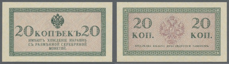 Russia: 20 Kopeks Treasury Small Change Note ND(1915), P.30, just a few minor cr...