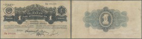 Russia: 1 Chervozniev 1926 P. 198c unfolded but light handling in paper and with light soil in paper in condition: VF+.