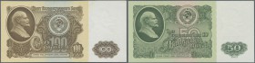 Russia: set of 2 notes 50 and 100 Rubles 1961 P. 235a, 236 in condition: UNC. (2 pcs)