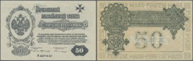 Russia: Northwest Russia, Western Volunteers Army, issue of Col. Avalov-Bermondt, 50 Marok 1919, P.S230b in excellent condition, only a few minor crea...