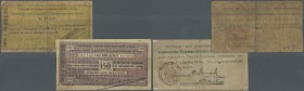 Russia: North Caucasus 2 notes 25 and 150 Rubles 1918 P. S479D,479H, the first stronger used in condition VG, the second with folds in paper in condit...