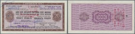 Russia: The Bank for Foreign Trade of the USSR - travellers cheque 20 Rubles ND(1967), P.NL (Istomin 7.8.3), cancellation hole at left border, slightl...