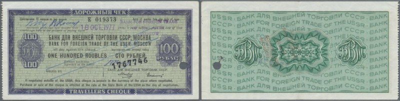 Russia: The Bank for Foreign Trade of the USSR - travellers cheque 100 Rubles ND...