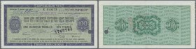 Russia: The Bank for Foreign Trade of the USSR - travellers cheque 100 Rubles ND(1967), P.NL (Istomin 7.8.5), cancellation hole at right border, verti...