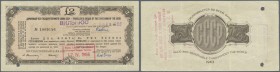 Russia: The State Bank of the USSR - travellers cheque 2 Pounds 1963, P.NL (Istomin 7.17.1), several folds and creases in the paper and cancellation h...