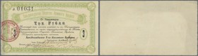 Russia: Handaohedzskoe Society Mutual Credit (Ханьдаохедзское Общество Взаимнаго Кредита), 3 Rubles ND(1919) K.12.4.5, only one vertical fold, light d...