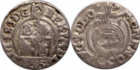 MONETE MONDIALI-POLONIA-SIGISMONDO III VASA-GROSSO 1625-AG-1,14 GR