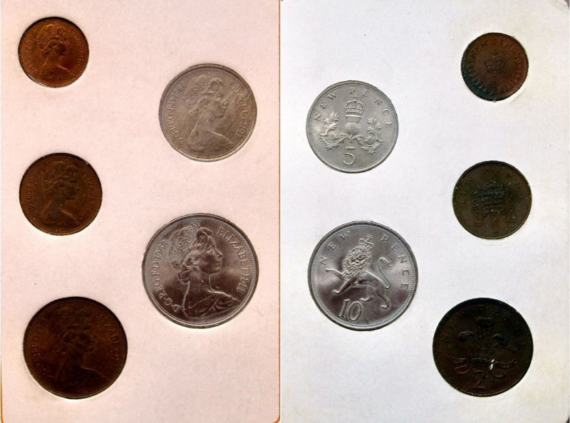 COLLEZIONE CAPUTO M.-COIN SET Gran Bretagna 1967-1971