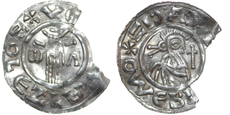 Czechia. Bohemia. Boleslav II. 967-999. AR Denar (21mm, 1.11g). Prague mint; Ome...