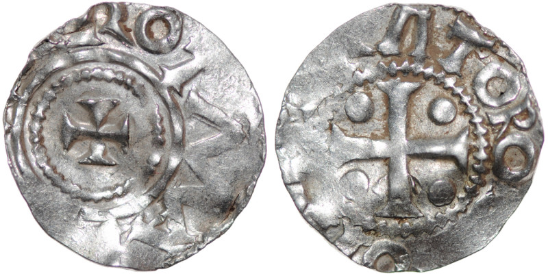 Germany. Saxony. Otto III 983-1002. AR Denar (16.5mm, 1.26g). Dortmund mint. O[D...
