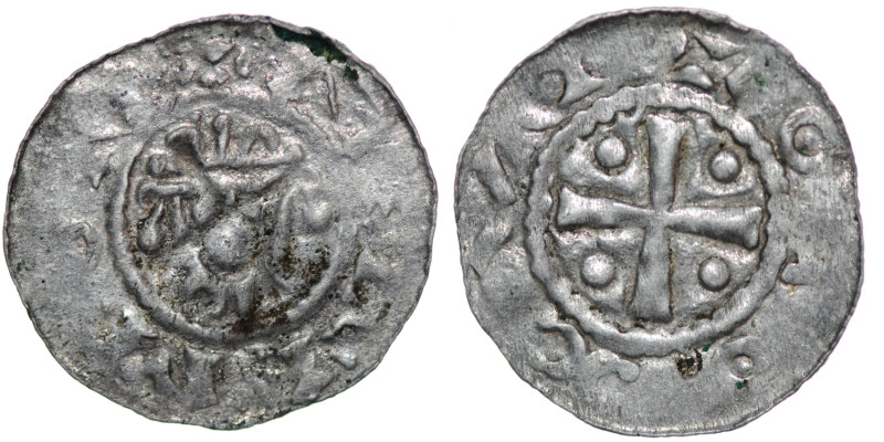 Germany. Saxony. Hermann 1059-1086. AR Denar (19mm, 0.78g). Jever mint. [ИEREMON...
