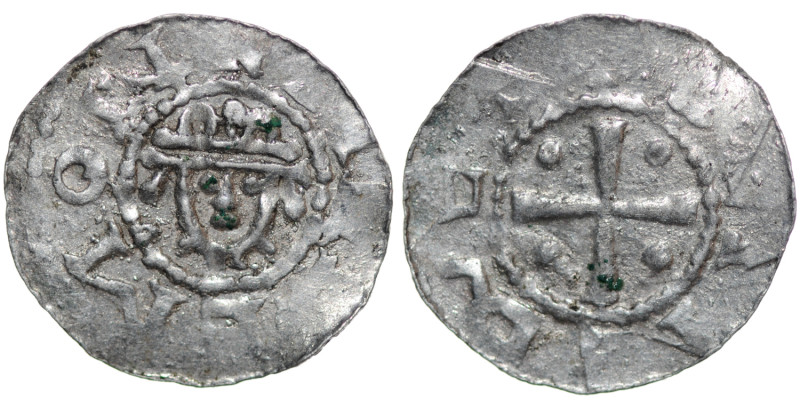 Germany. Saxony. Hermann 1059-1086. AR Denar (18mm, 0.81g). Jever mint. [+HER]EM...