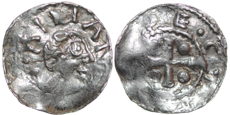 Germany. Franconia. Otto III 983-1002. AR Denar (17mm, 1.13g). Würzburg mint. [S...