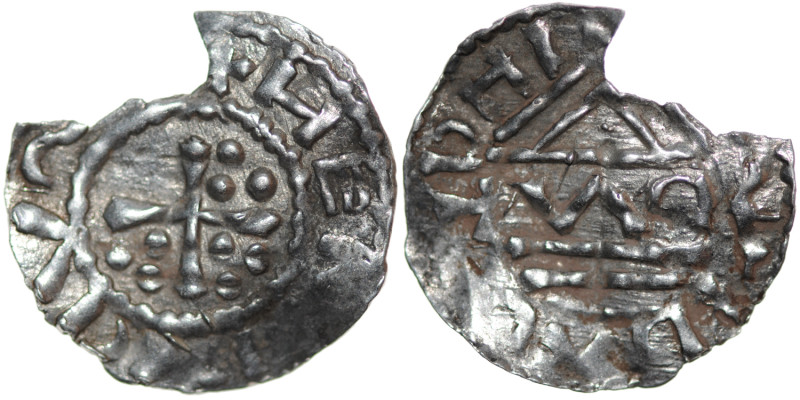 Germany. Bavaria. Heinrich II 955-976. AR Denar (20mm, 1.08g). Regensburg mint; ...