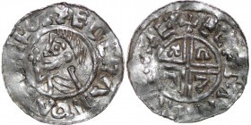Pomerania(?). After 991. AR Penny (19mm, 1.17g). Imitation of Aethelred II crux type (BMC iiia, Hild. C). Imitating Exeter mint and Elfstan moneyer. S...