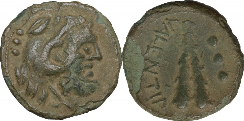 Greek Italy. Bruttium, Vibo Valentia. AE Quadrans, c. 193-150 BC. Obv. Head of H...