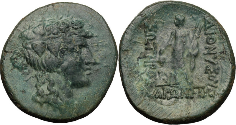 Continental Greece. Thrace, Maroneia. AE 27 mm, after 146 BC. Obv. Wreathed head...