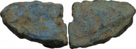 Aes Premonetale. Aes Formatum. Regular fragment of a cake-shaped bronze ingot. Central Italy, 8th-4th century BC. Haeberlin pl. 3. 5. AE. 65.80 g. 43....