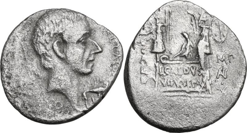 C. Coelius Caldus. AR Denarius, 51 BC. Obv. [C. CO]EL. CALDVS. Bare head of C. C...