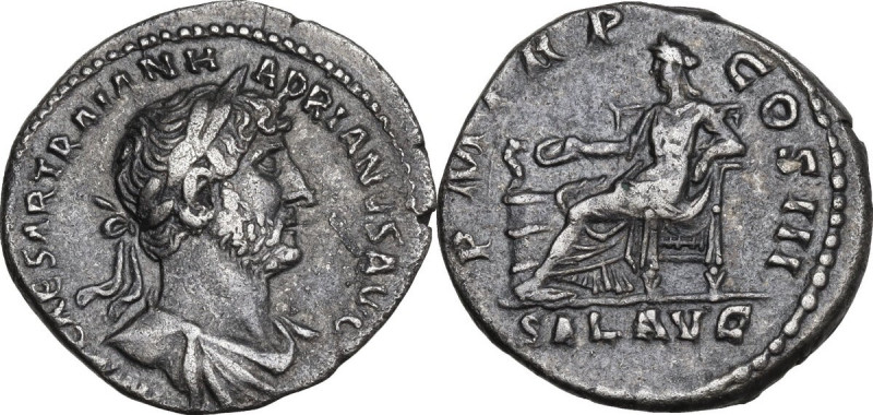 Hadrian (117-138). AR Denarius, 119-122. Obv. IMP CAESAR TRAIAN HADRIANVS AVG. L...