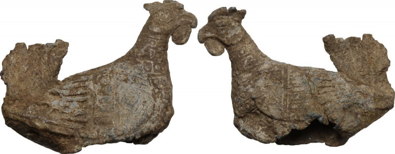 Leads from Ancient World. Roman Empire (?). Lead cock, c. 4th-5th centuries AD. ...