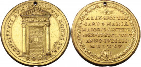 Gregorio XIII (1572-1585), Ugo Boncompagni. Medaglia 1575 per apertura e chiusura della Porta Santa di Santa Maria Maggiore a Roma da parte del cardin...