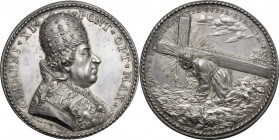Clemente XI (1700-1721), Giovanni Francesco Albani. Medaglia straordinaria. D/ CLEMENS XI PONT OPT MAX. Busto a destra con triregno e piviale decorato...