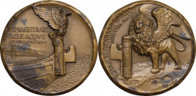 Medaglia A. V, XII novembre 1926 per la Visita a Venezia di S.E. Giovanni Giuriati. Casolari V-100. AE. 51.00 mm. Opus: A. Jaccuzzi. R. SPL.