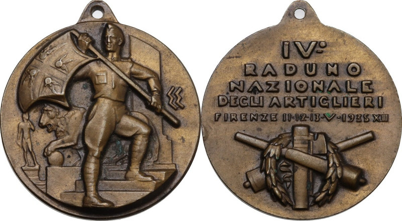 Medaglia IV Raduno Nazionale degli Artiglieri, Firenze 11-12-13-V-1935 XIII. Cas...