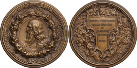 Leonardo da Vinci (1452-1519). Medaglia 1952 per il quinto centenario della nascita. AE. 61.00 mm. Opus: L. Pogliaghi. SPL+.