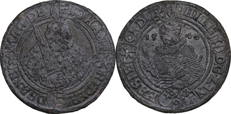Germany, Sachsen. Johann Friedrich I and Philipp von Hessen (1542-1547). Thaler ...