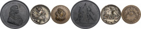 Maria de' Medici (1573-1642), Regina di Francia. Lotto di tre (3) medaglie francesi: -Maria de' Medici (1573-1642), Regina di Francia. Medaglia riconi...