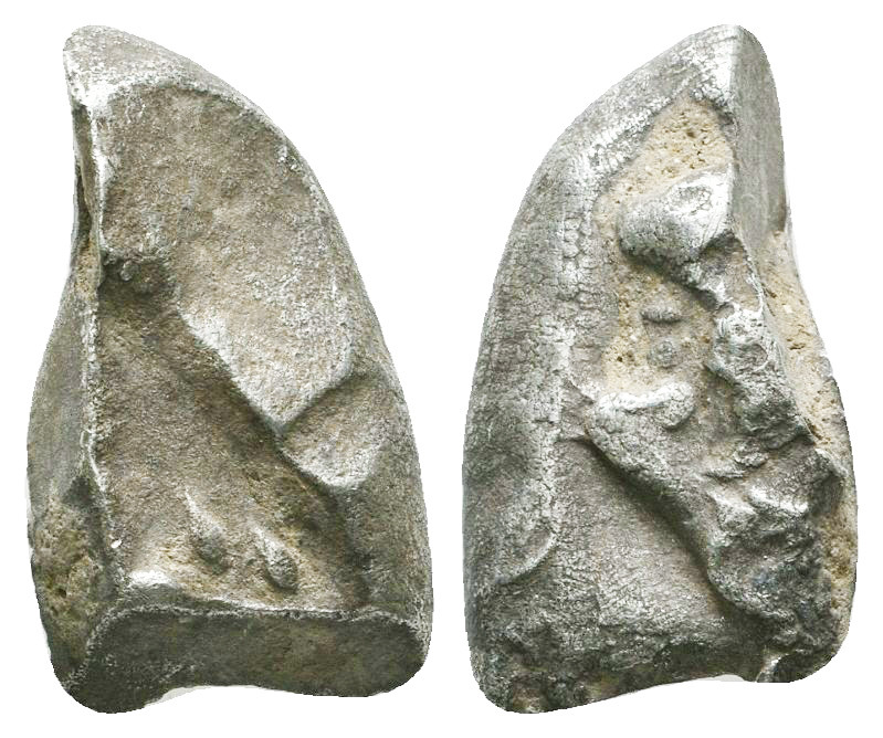 Archaic. Circa 525-475 BC. Cut AR Fragment

Condition: Very Fine

Weight: 4.0 gr...