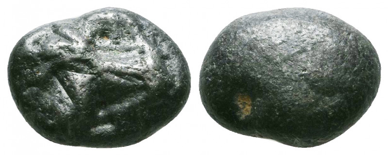 Probably Archaic, Lion stands left,right straight. AR Stater.(Ionia-Lydia)(?). C...