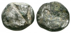 Archaic. Circa 525-475 BC. Cut AR Fragment

Condition: Very Fine

Weight: 3.9 gr
Diameter: 15 mm