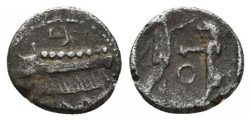 Sidon. Uncertain king (ca. 450-435 BC). AR. Phoenician galley sailing left befor...