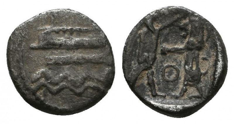 Sidon. Uncertain king (ca. 450-435 BC). AR. Phoenician galley sailing left befor...