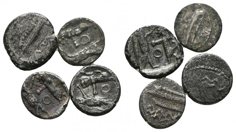 Sidon. Uncertain king (ca. 450-435 BC). AR. Phoenician galley sailing left befor...