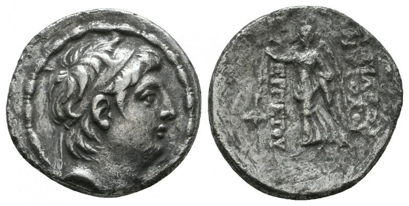 Seleukid Kingdom. Antiochos VII Euergetes. Silver Drachm (4.12 g), 138-129 BC. A...