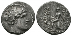 Alexander I Balas AR Drachm
Seleukid Kings of Syria. Alexander I Balas.

Condition: Very Fine

Weight: 3.9 gr
Diameter: 18 mm