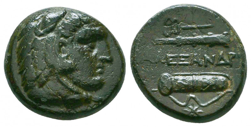 KINGS OF MACEDON. Alexander III 'the Great' (336-323 BC). Ae Unit. Uncertain min...