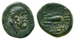 Ancient Greek Coin, Ae.250-100 B.C. Ae

Condition: Very Fine

Weight: 1.6 gr
Diameter: 12 mm